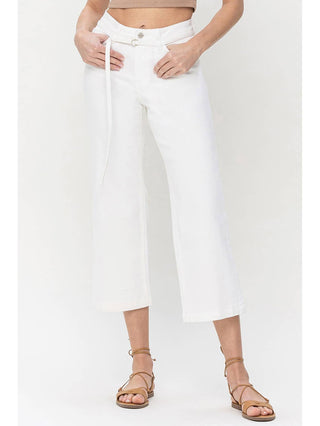 Vervet High Rise Wide Leg With Self Belt