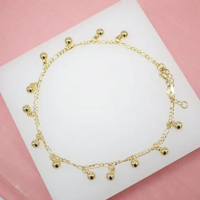 Dangly Beaded Charm Anklet