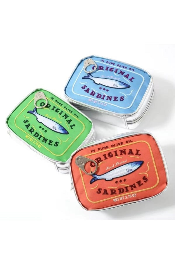 Sardine Tin Can Cosmetic Bag