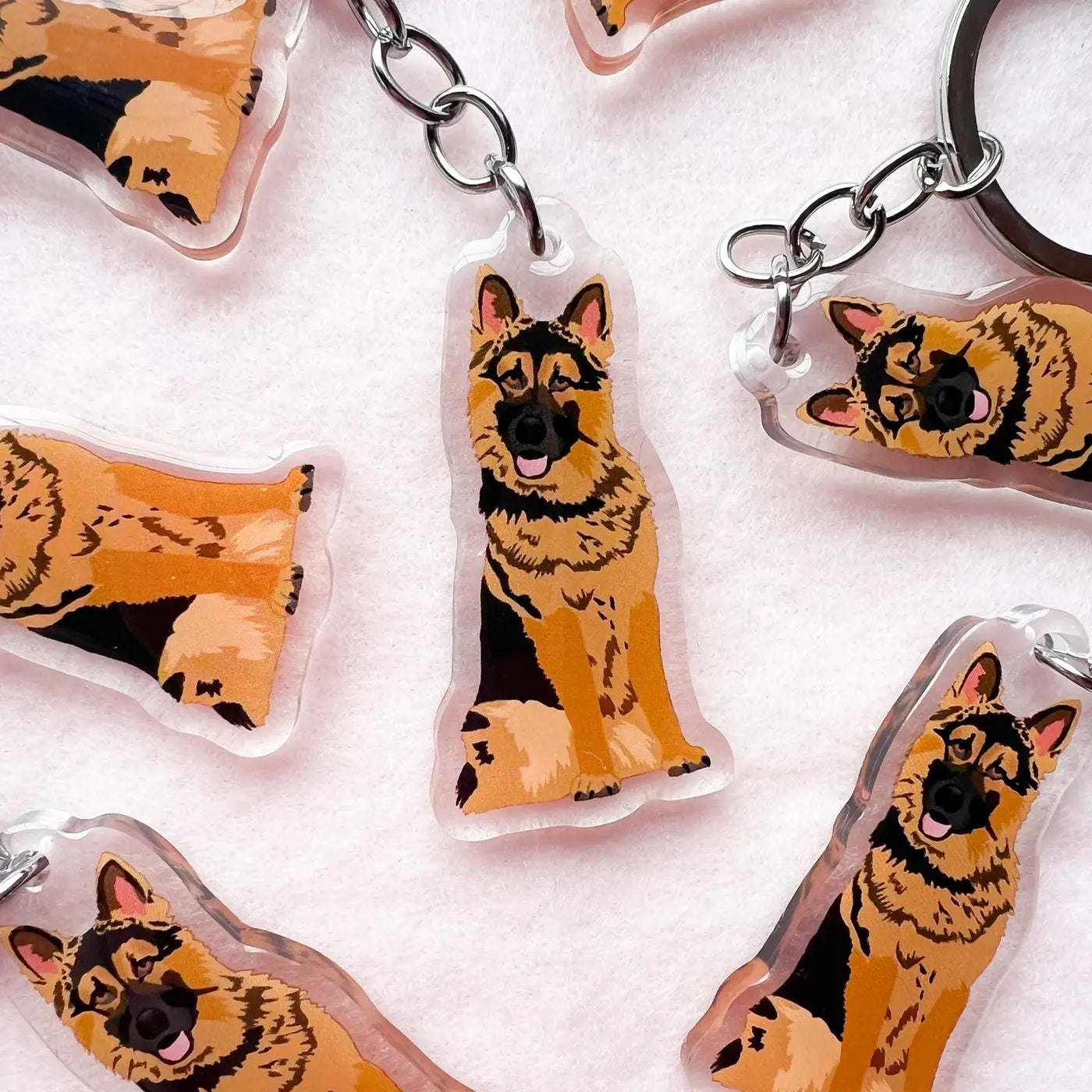 German Shepherd Keychain