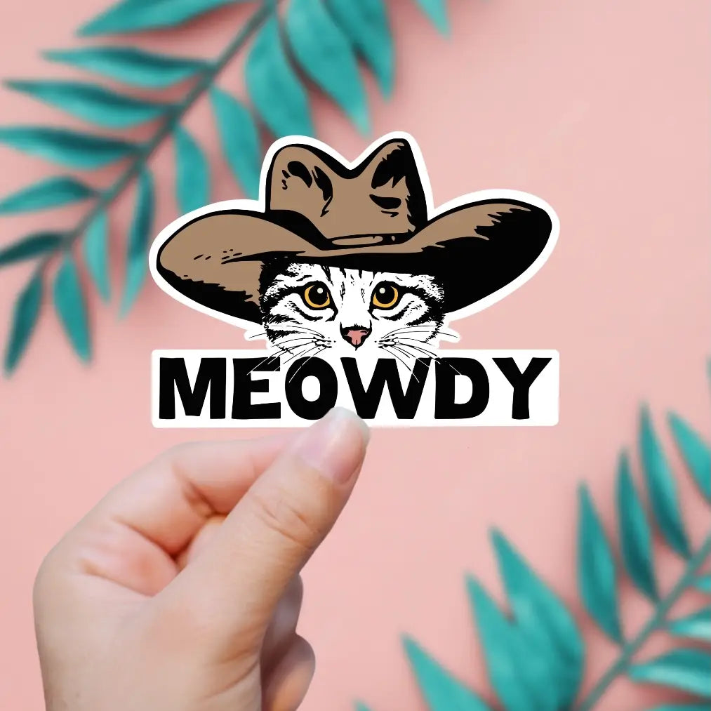 Meowdy Sticker