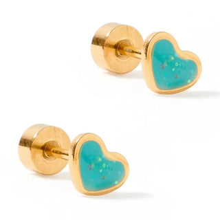 Linny Co Nora Heart Screwback Stud