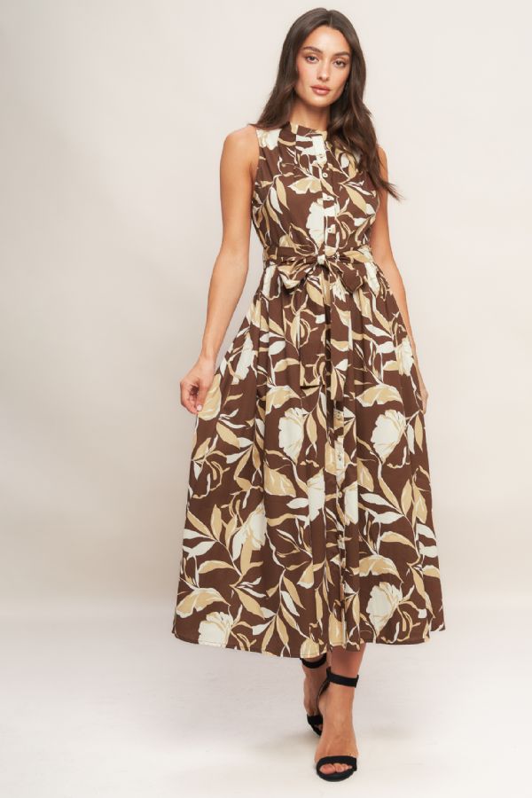 Leaves are Falling Midi Dress