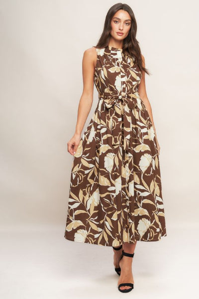 Leaves are Falling Midi Dress