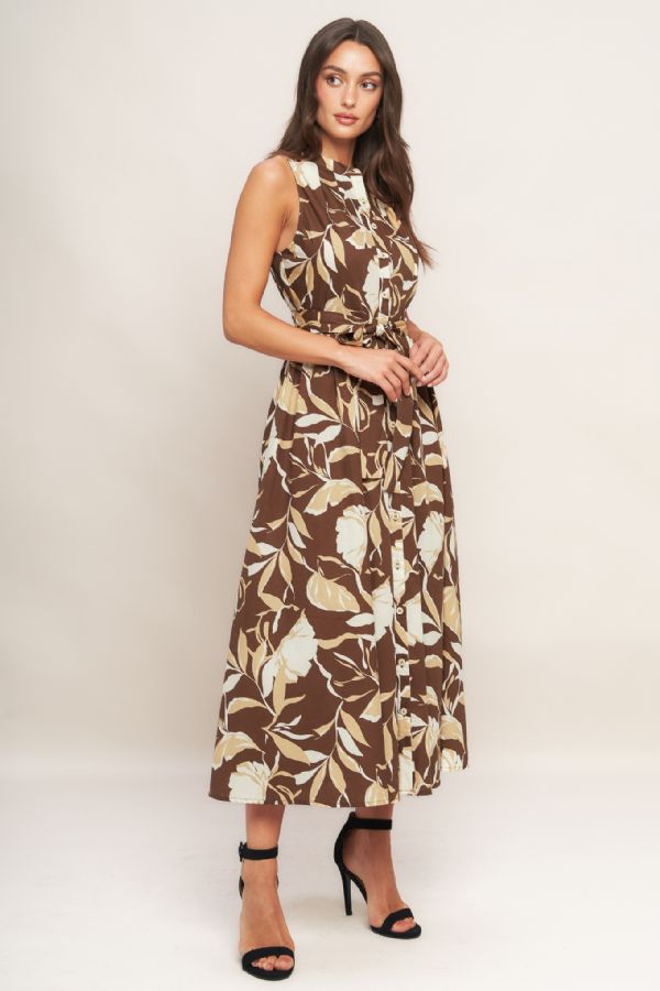 Leaves are Falling Midi Dress