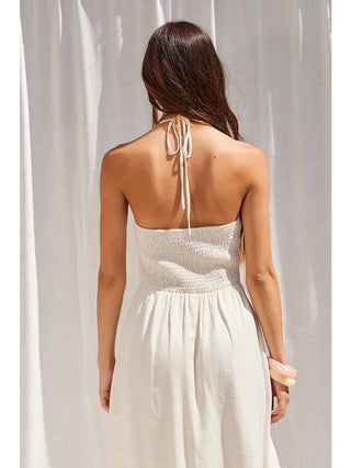 Halter Neck Midi Dress