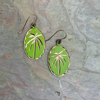 Patina Palm Paradise Earrings