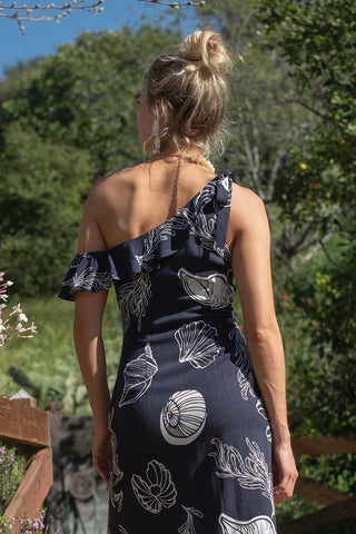 One Shoulder Midi Dress