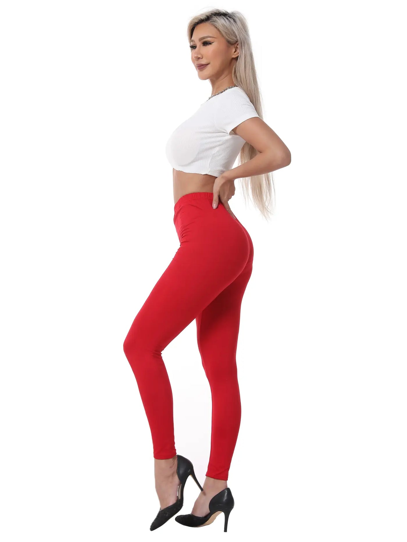 One Size Solid Leggings