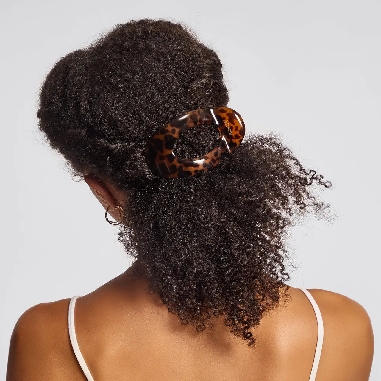 KITSCH Recycled Plastic Large Flat Cloud Clip Tortoise