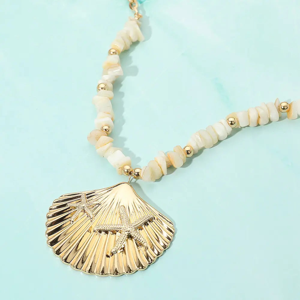 Seashell & Starfish Necklace