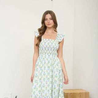 In Full Bloom Midi Dress