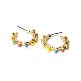 Mini Enamel Colorful Earrings