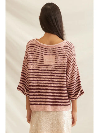 Lightweight Striped Slouchy Sweater