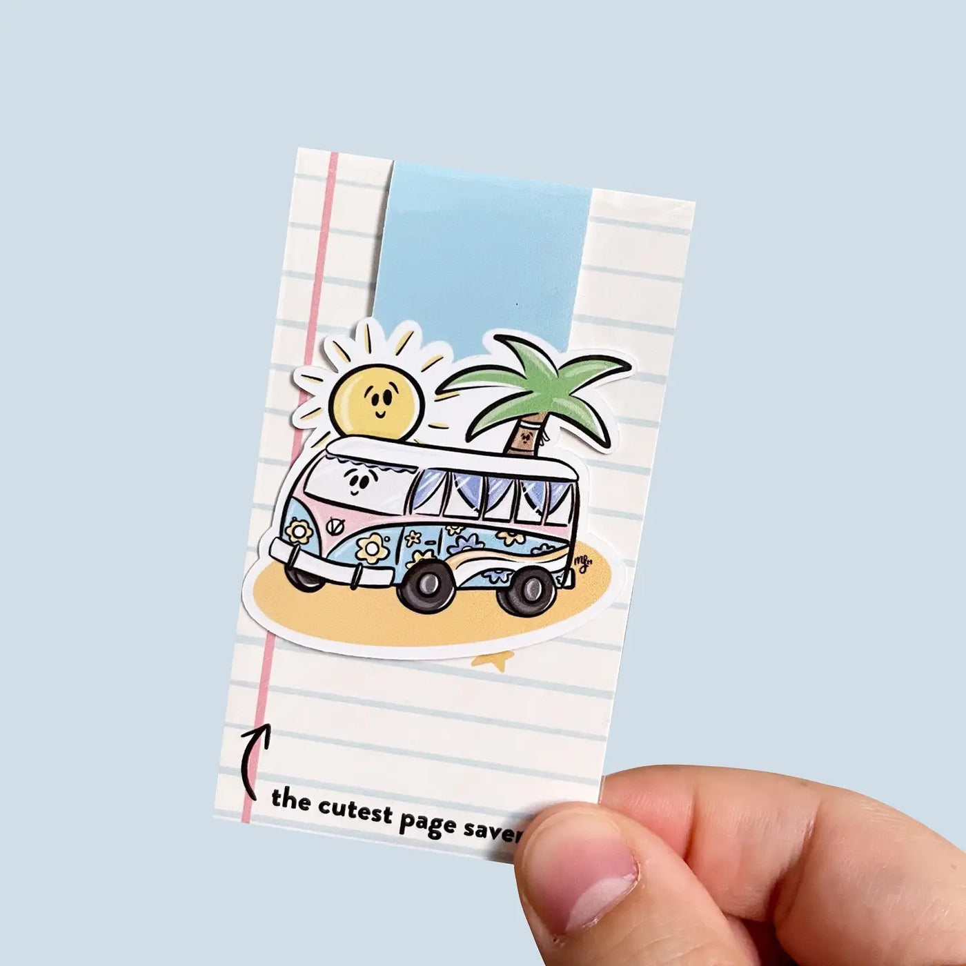 Beachy Bus Magnetic Bookmark