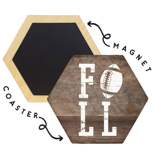"Fall Football" Coaster Magnet