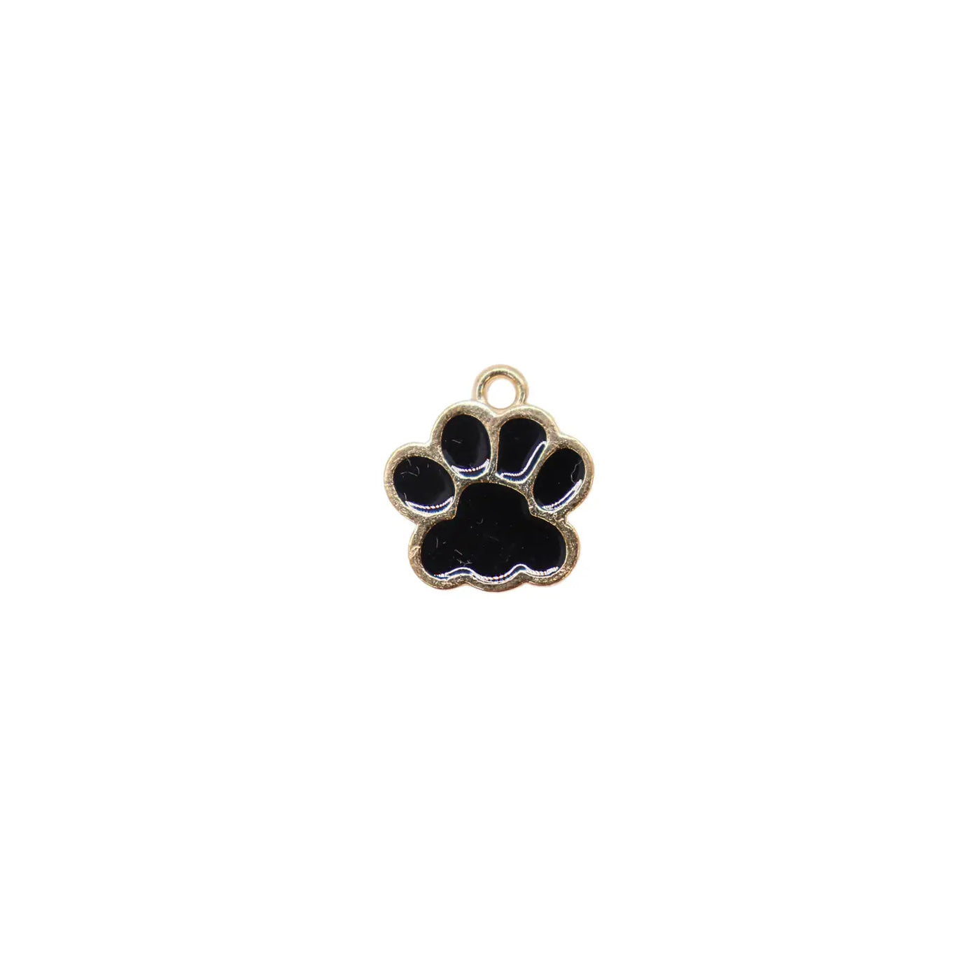 Black Paw Print Charm