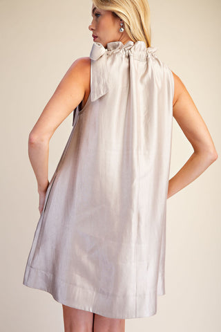 Elaine Bow Mini Dress