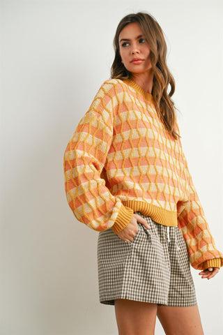 Geo Crew Sweater