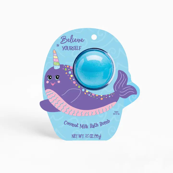 Narwhal Clamshell Bath Bomb - Believe in Yourself