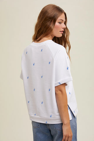 Star Printed Boxy Tee