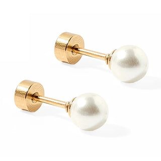 Peyton Pearl Screwback Stud Earrings