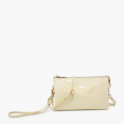 Best Selling Riley 3 Compartment Wristlet/Crossbody Iridescent