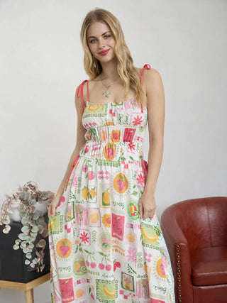 Fruti Motif Maxi Dress