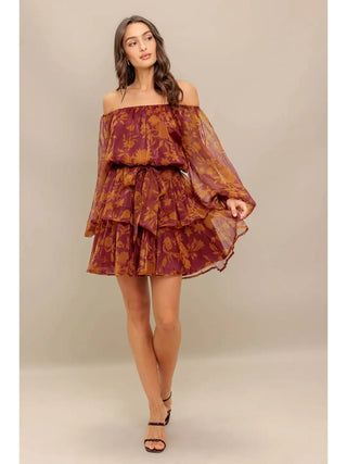 Printed Woven Mini Dress