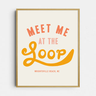 Wrightsville Beach, NC Loop Art Print
