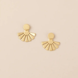 Refined Earring Collection - Sunburst Ear Jacket
