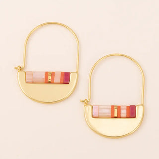 Good Karma Miyuki Crescent Hoop