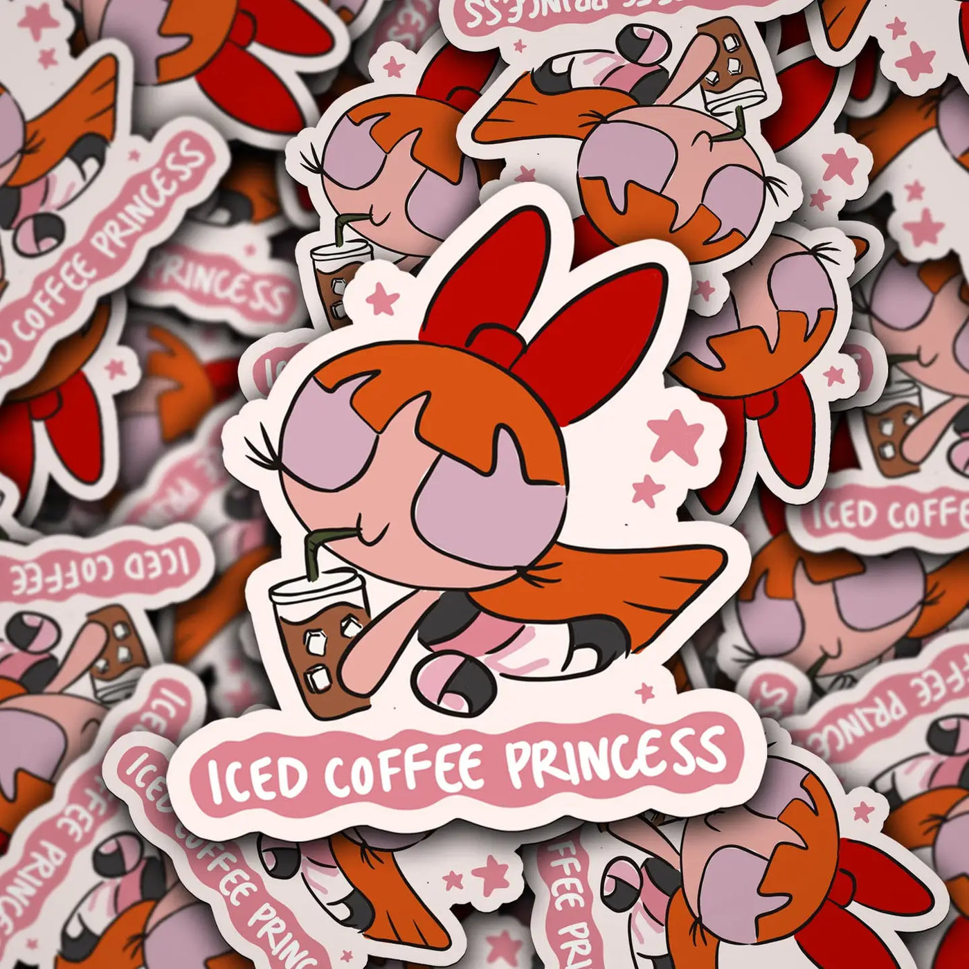 Iced Coffee Princess Sticker