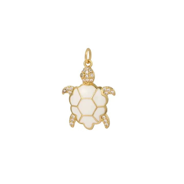 White Turtle Charm