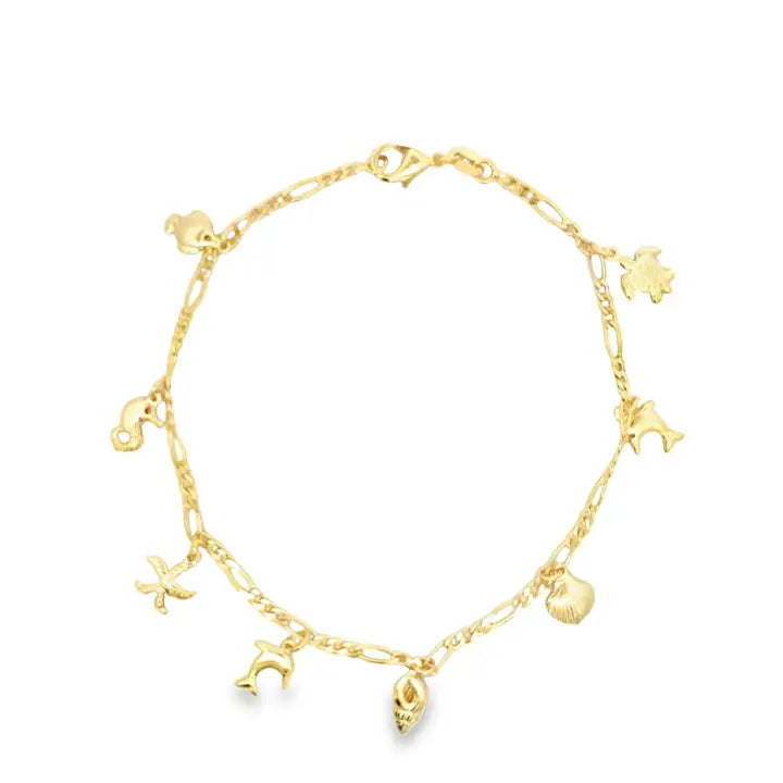 Beach Creatures Charm Anklet