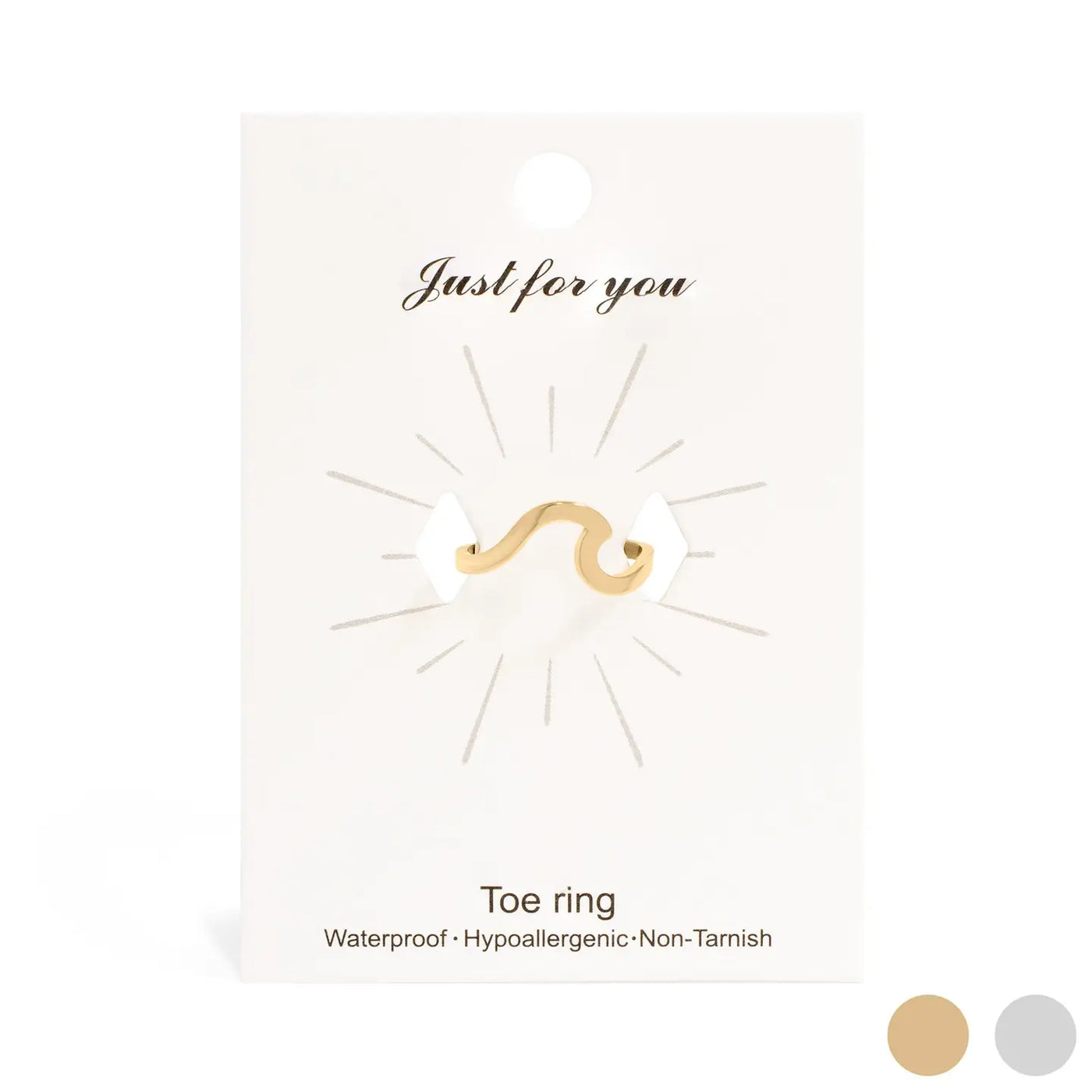 Adjustable Wave Toe Ring