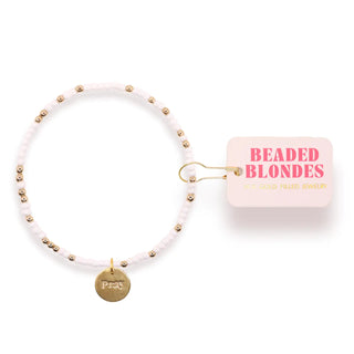 Beaded Blondes Pray Charm Bracelet