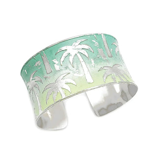 Coastal Silver Patina Cuff Bracelets