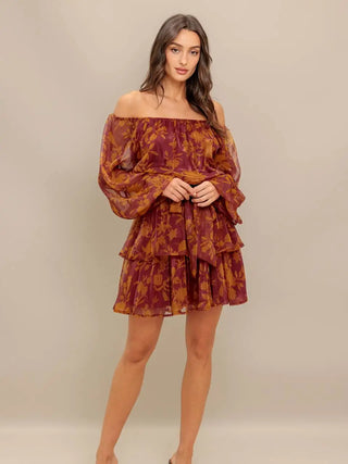 Printed Woven Mini Dress