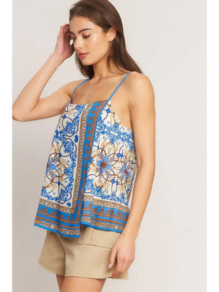 Woven Bandana Tank