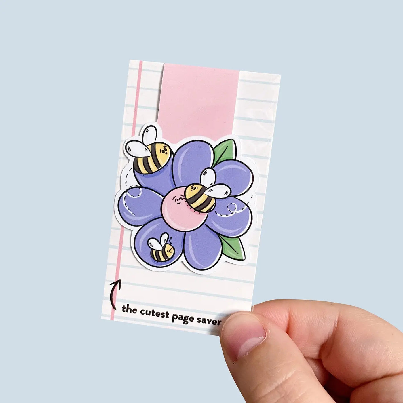 Bee Flower Magnetic Bookmark