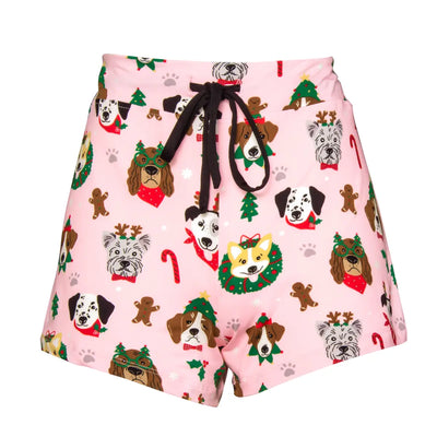 Santa Pups Loungewear Shorts Set