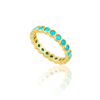 Sahira Celeste Eternity Ring - Turquoise