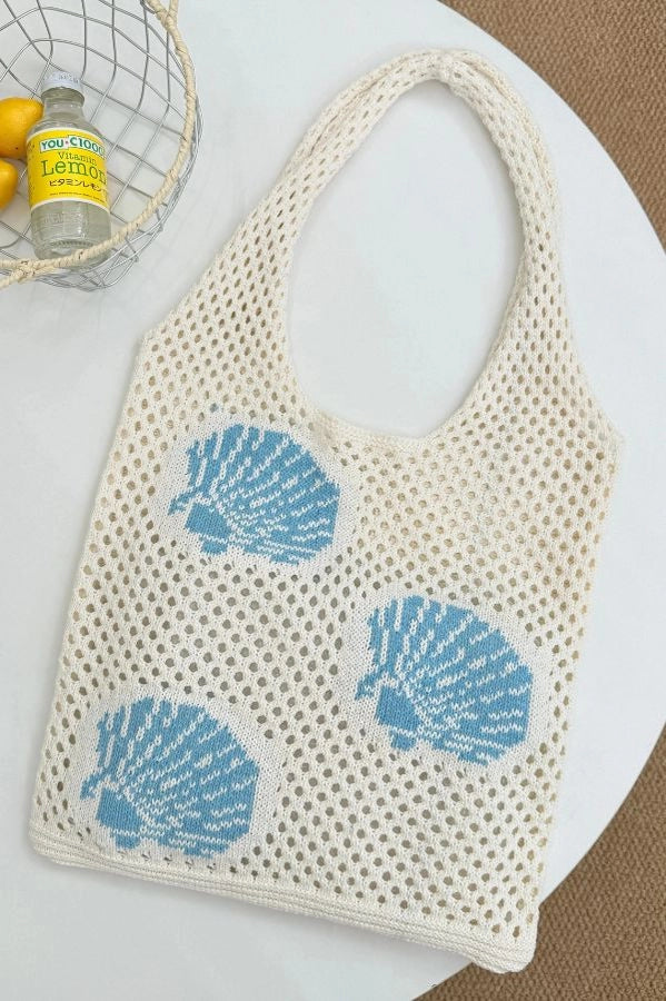 Ocean Theme Crochet Tote Bag