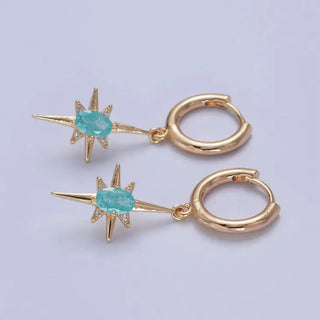 Starlight Gold Filled Celestial Star Dangle Earrings