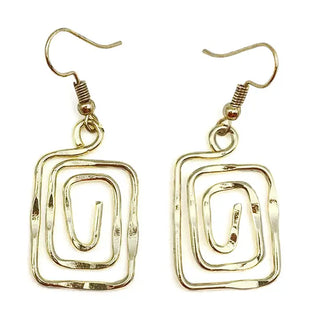 Square Spiral Earrings