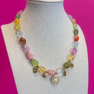 Celestial Charm Beaded Necklace