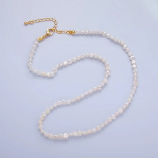 24K Gold Filled 5mm Mini Baroque Freshwater Pearl Necklace