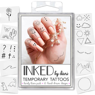 "Barely There" Temporary Tattoo Pack