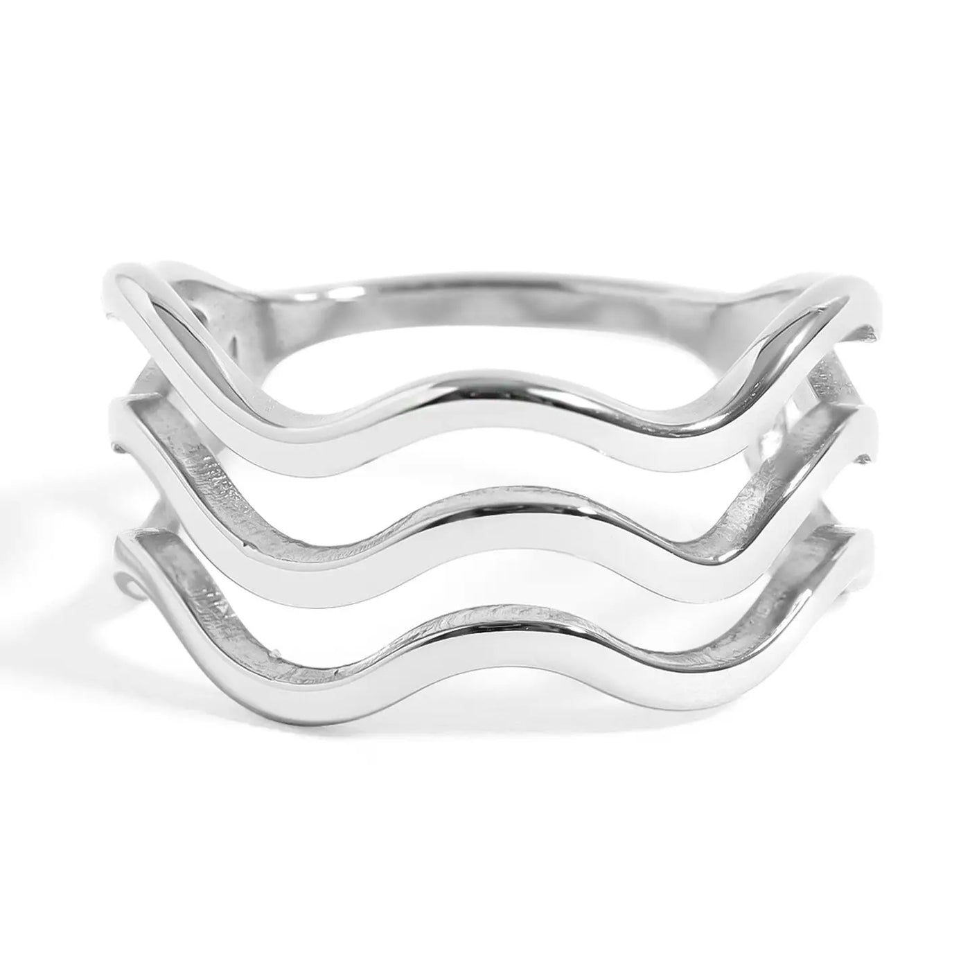 Triple Wave Geometric Ring